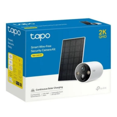 Caméra de Surveillance Magnétique 2K QHD avec Panneau Solaire, Sans Fil, TP-Link Tapo C425 Kit - Blanc · Smarty Paris